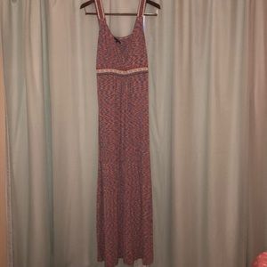 Maxi red white & blue dress